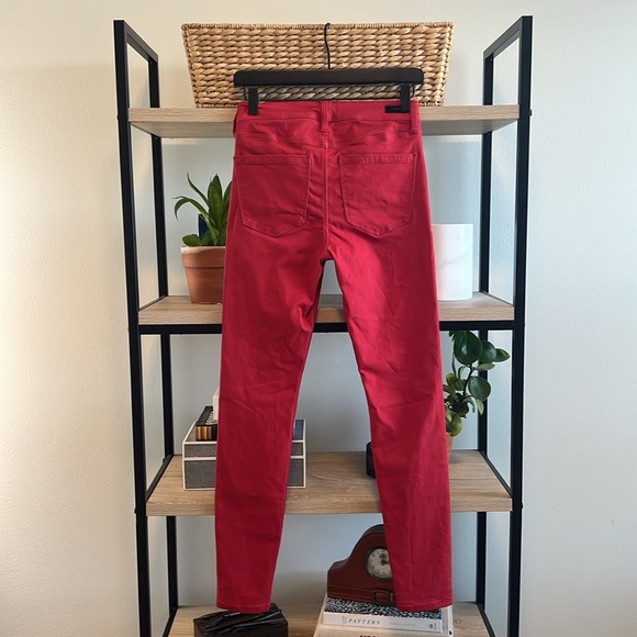 Liverpool Jeans Company Mid-Rise The Skinny Coated Wax Red Jeans, 4 / 27 - Picture 5 of 9